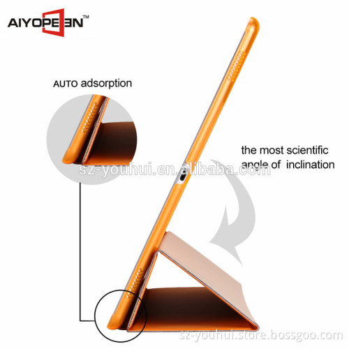 Hot sales PU+PC material stand cover for ipad pro 12.9 inch with smart cover auto sleep conjoined Case